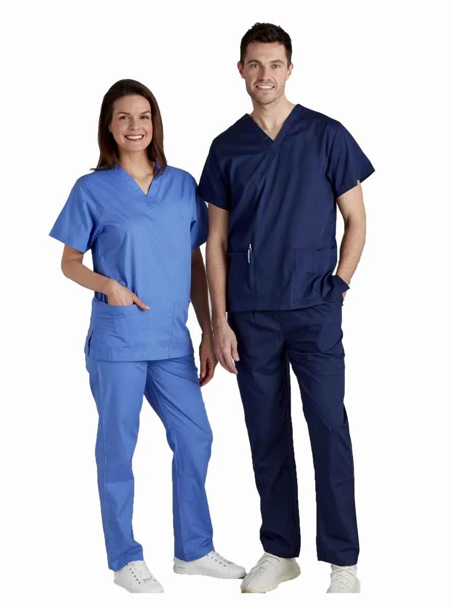 Classic Style Unisex Scrubs – Premium Viscose Fabric Medical Wear