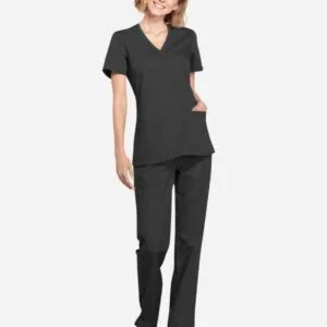 Alternative view of Women’s Y Neck Scrubs Full Set
