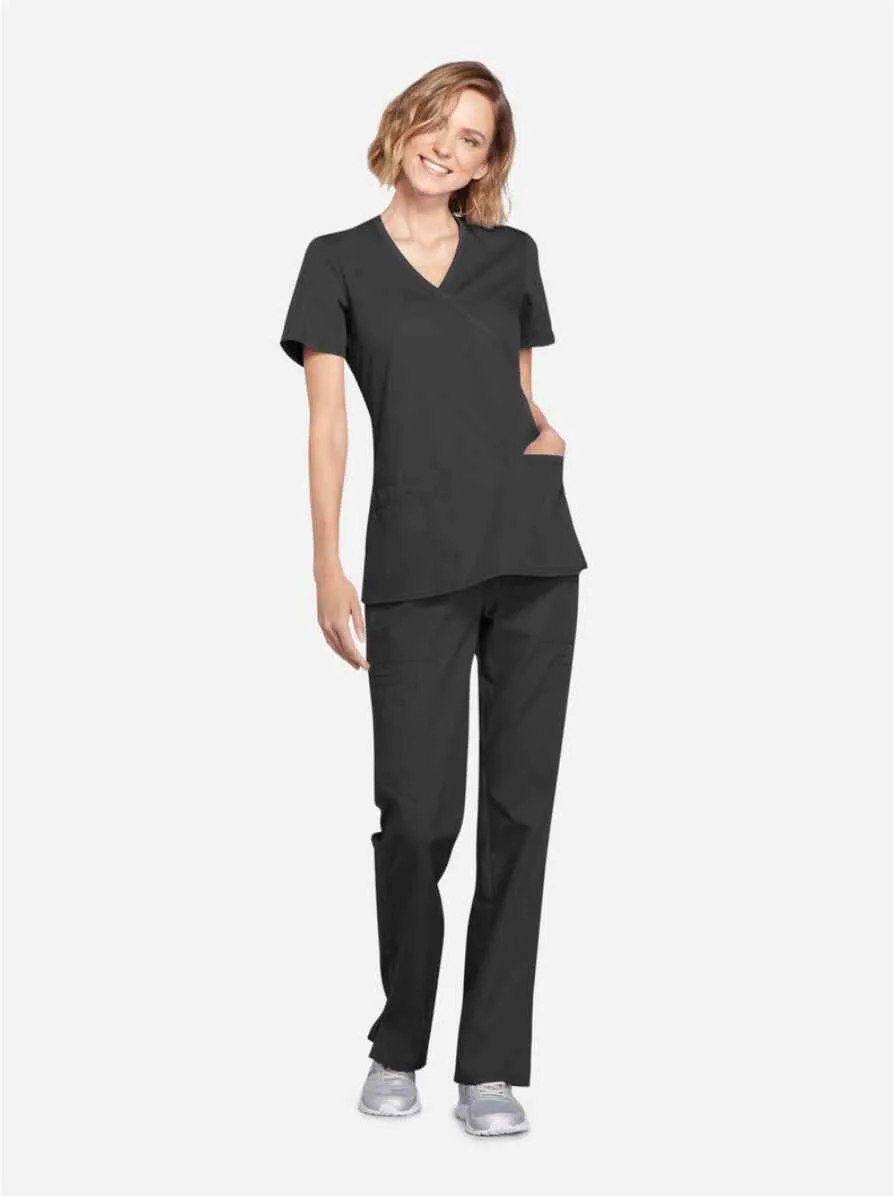 Women’s Y Neck Scrubs Full Set - Image 2