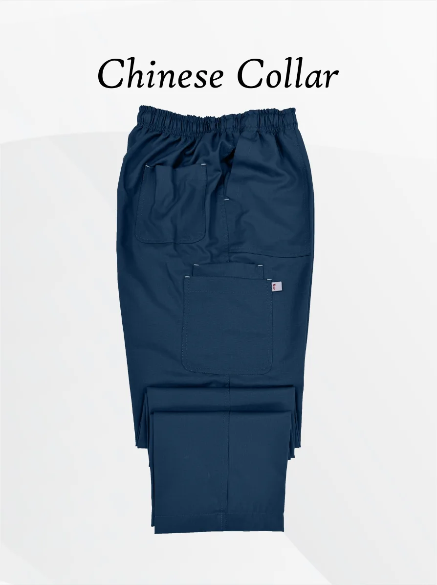 Chinese Collar Unisex Scrubs – Premium Viscose Fabric - Image 4